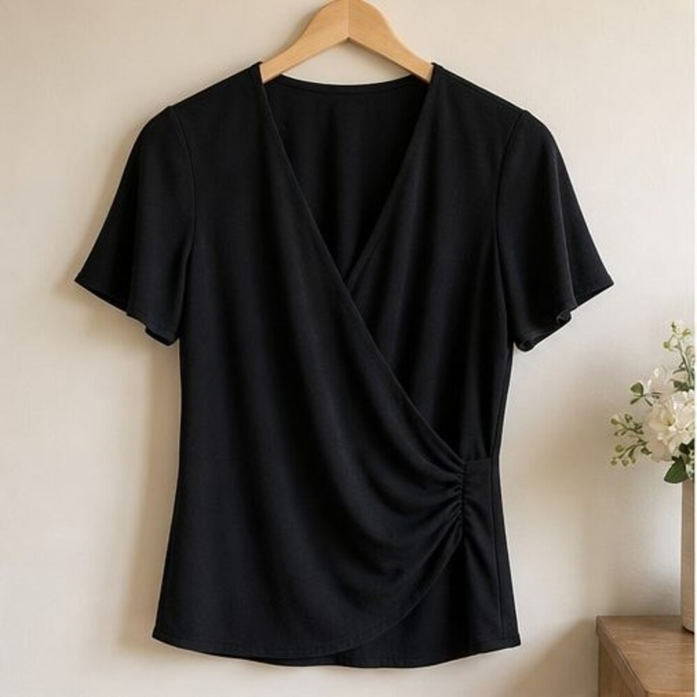 Mauve Pleated Blouse